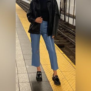 Melina leather pant cropped